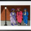 Once Upon a time Men wore zoot suits 1 (Brick wall at Night)