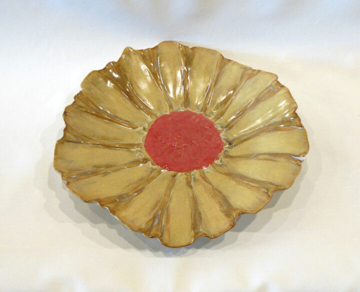 Flower Bowl-Tray Golden