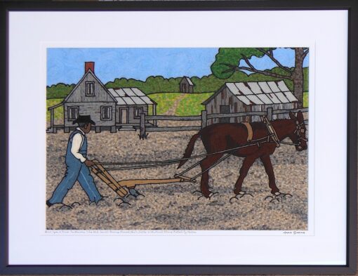 Once upon a time Southeners used hand plows pulled by mules