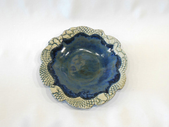 Double Patterned Bowl Blue