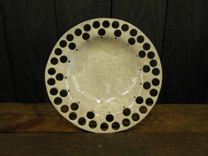 Dish with Holes around it by Andrea Faye Front
