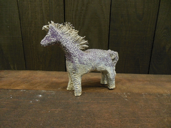 Alternative view of Clay Horse Purple and Beige by Marilyn Austin