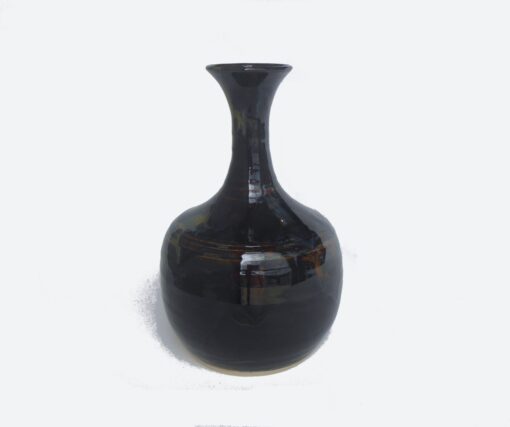Black Bottle with neck by Bobby Vaillancourt