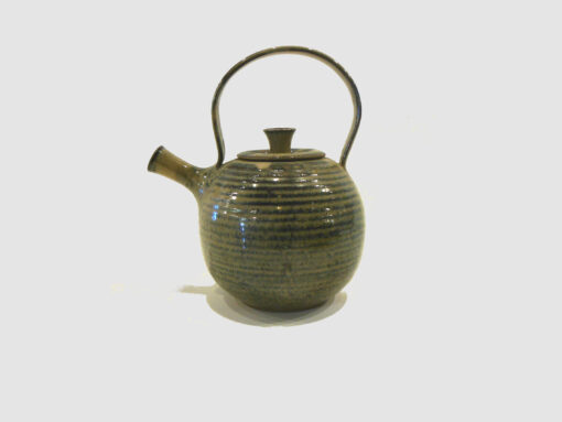 Light Brown Stoneware Tea Pot by Bobby Vaillancourt side