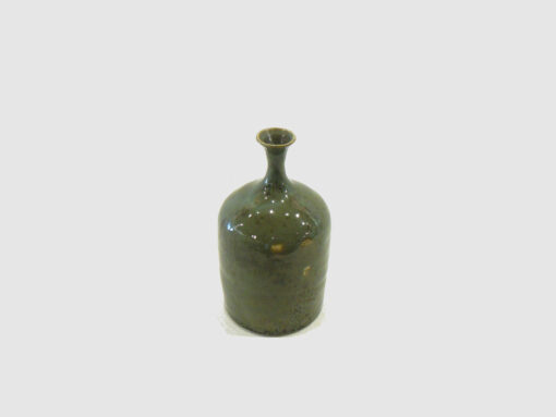 Small Closed Form Celadon Green Bottle by Bobby Vaillancourt top