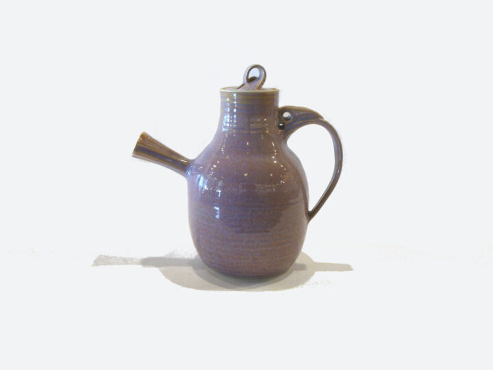Stoneware Tea pot Calico by Bobby Vaillancourt