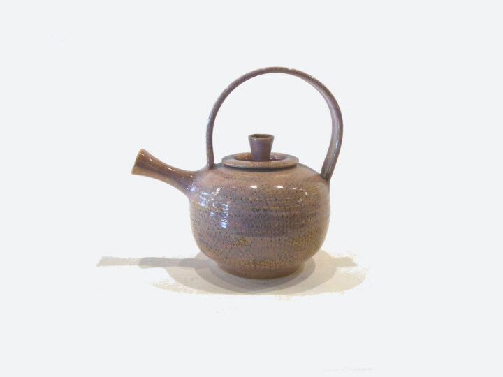 Tea Pot wil handle Coral by Bobby Vaillancourt
