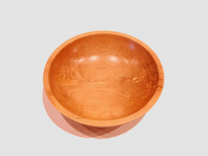 Cherry Wood Bowl by Harold Lawrence top HL11