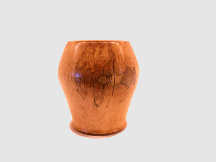 Saplted Maple Vase by Harold Lawrence front HL18