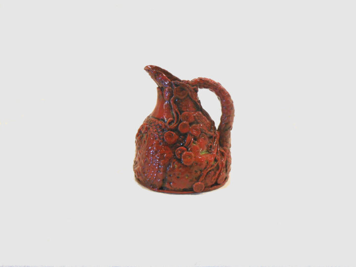 Small Red Pitcher by Janet McGregor Dunn
