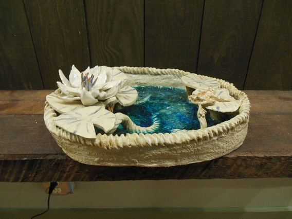 Bird Bath Large by Marilyn Austin side