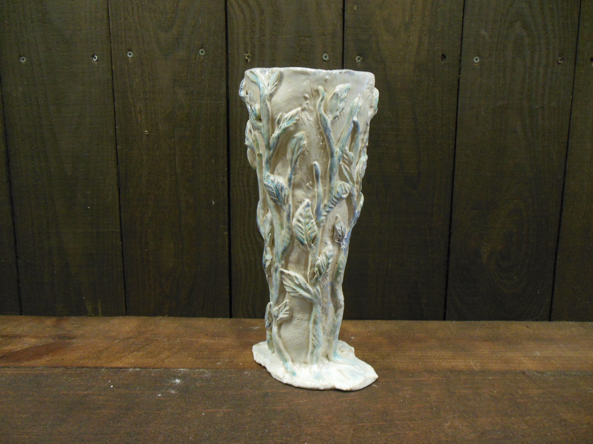 Flower Face Vase #3 by Marilyn Austin back