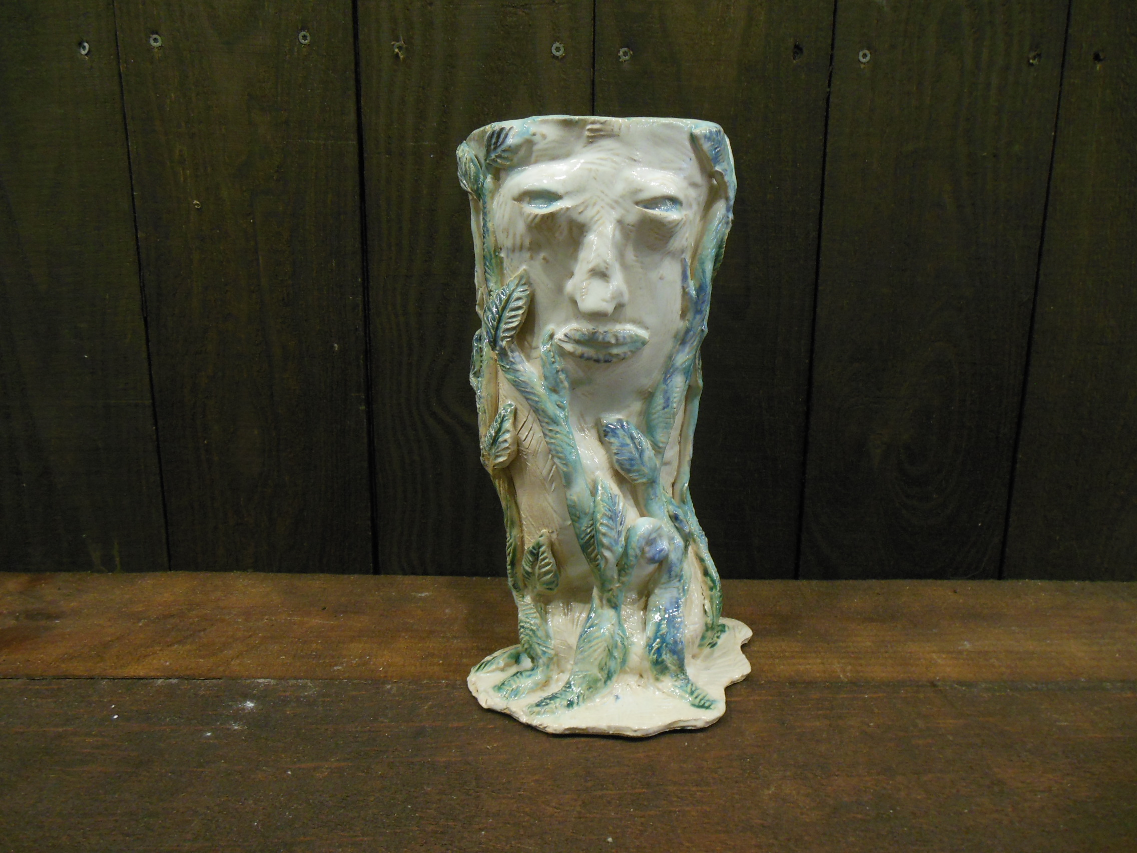 Flower Face Vase No2 by Marilyn Austin front