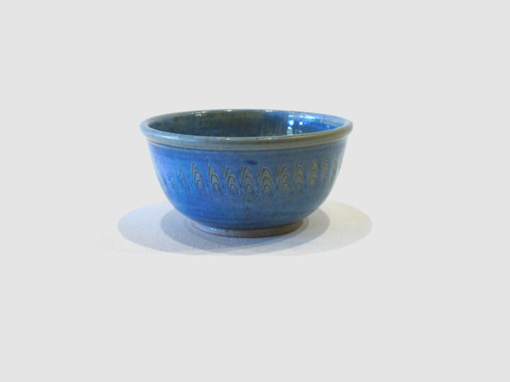 Medium Bowl Blue by Allen Gee Front