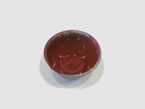 Medium Bowl Red Inside by Allen Gee Top