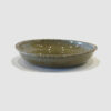 Pasta Bowl Earth Green dots on rim by Allen Gee side