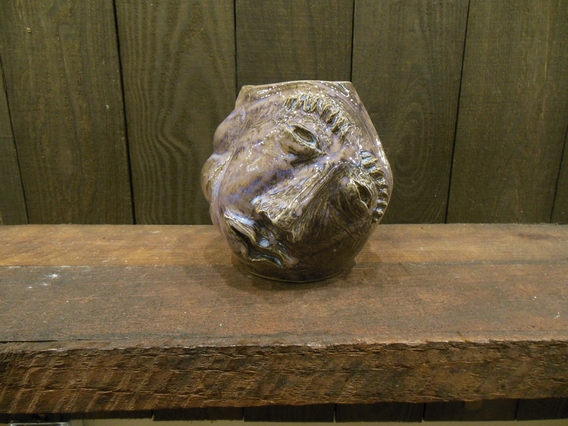 Purple Face Vase by Marilyn Austin front