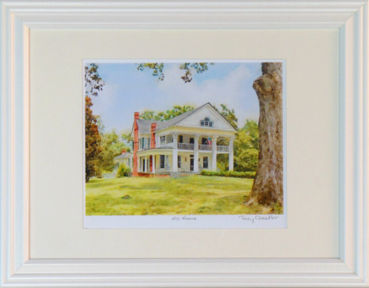 Hill Home in Greenville GA by Tracy Chandler framed