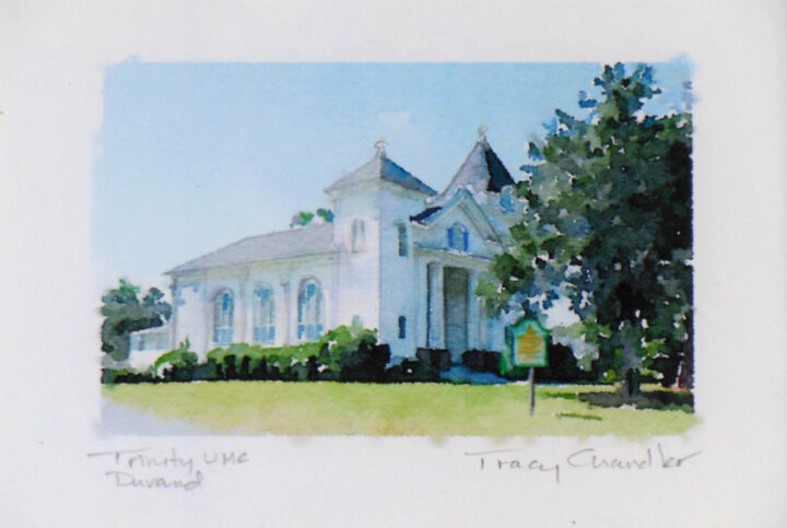 Trinity United Met Church in Durand GA by Tracy Chandler not framed