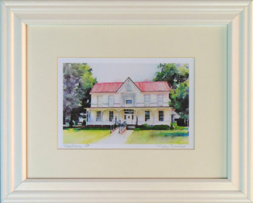 Woodburry Baptist Fellowship Hall by Tracy Chandler framed