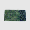 Rectangled Tray Blue and Green Textured by Nellie Ralat Front