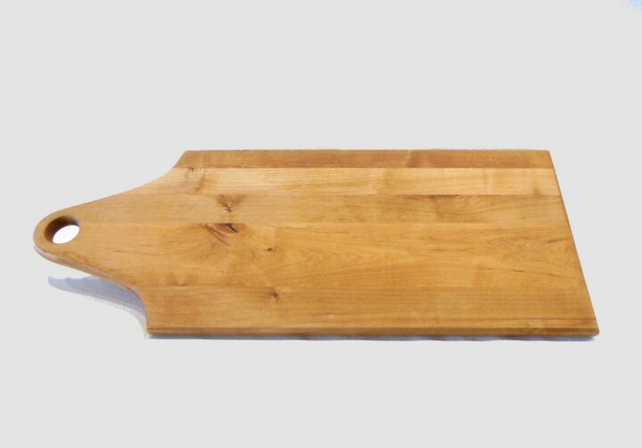 Charcuterie Board Maple with Handle by Bruce Smith Front