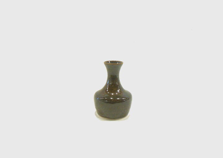 Small Dark Brown Bud Vase by Bobby Vaillancourt side