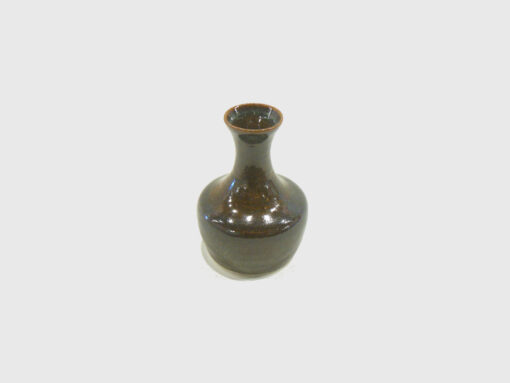 Small Dark Brown Bud Vase by Bobby Vaillancourt top