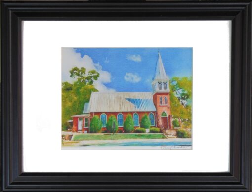 Greenville Methodist Church by Tracy Chandler Framed