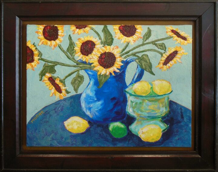 Sunflowers with Lemons by Keith Moore