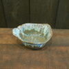 Green Bowl with swirl pattern front by Andrea Faye