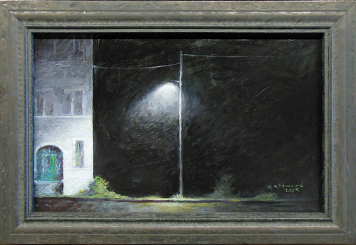 whit building on the left at night by Charles Gatewood