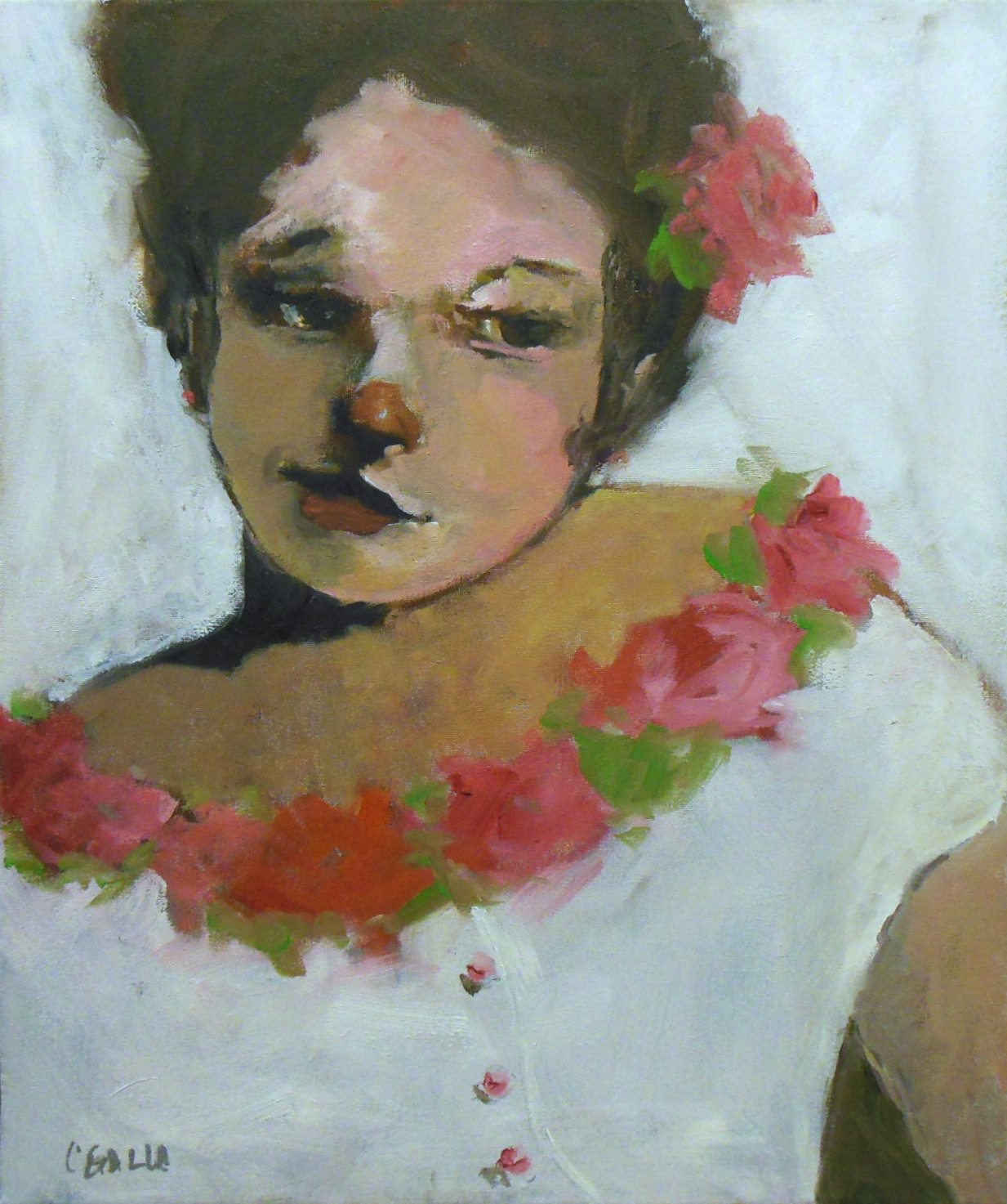 Pink Roses by Corinne Galla