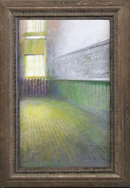 Classroom with Blackboard on the Right by Charles Gatewood