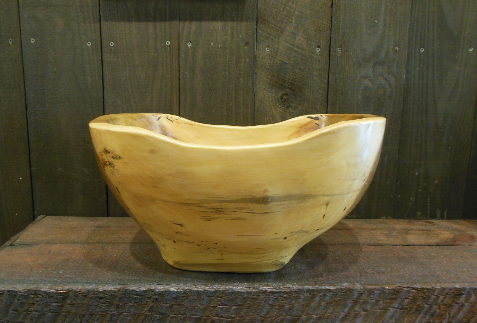 Hand Carved Bowl No 1 by Robert Crowder front