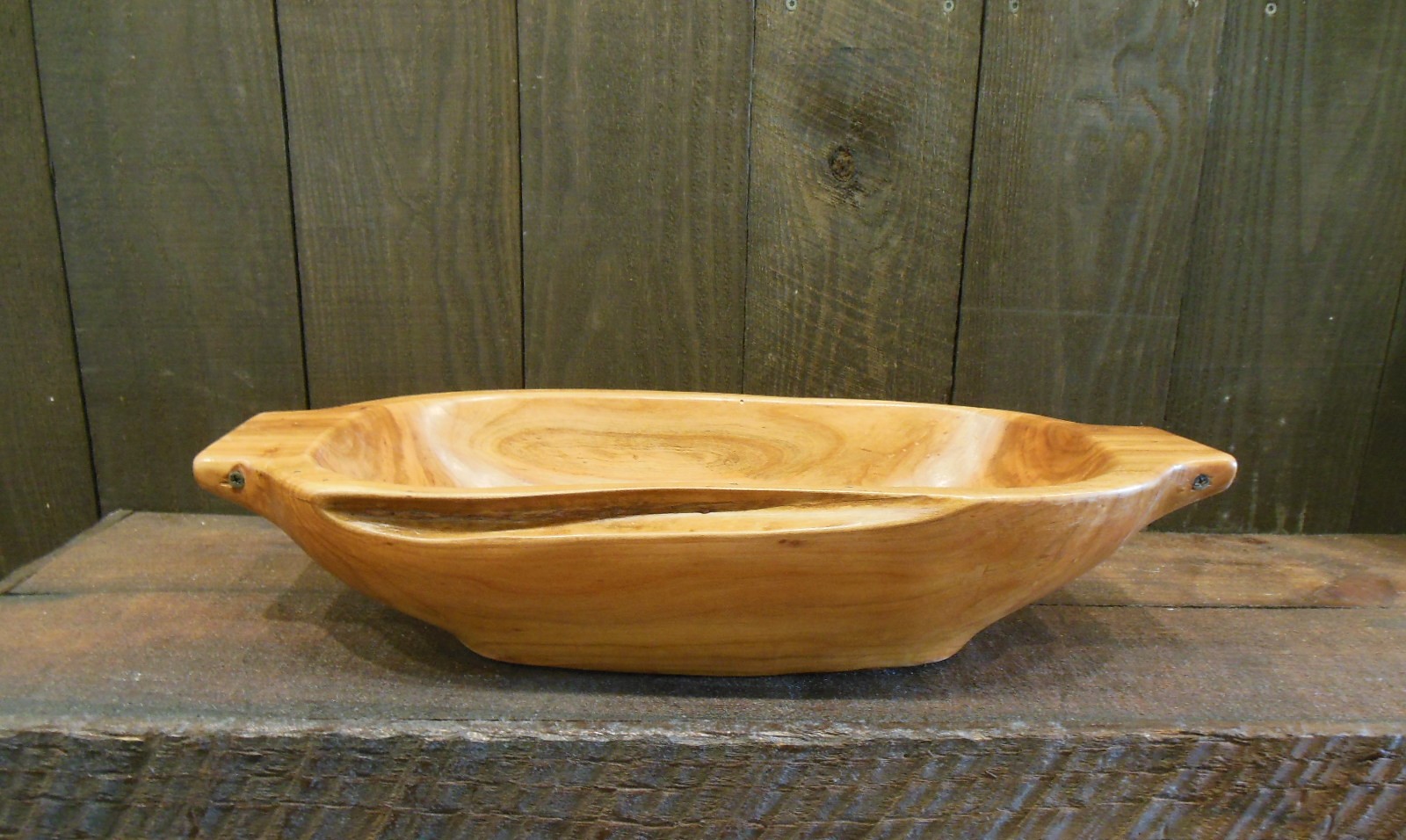Hand Carved Bowl No 3 by Robert Crowder side