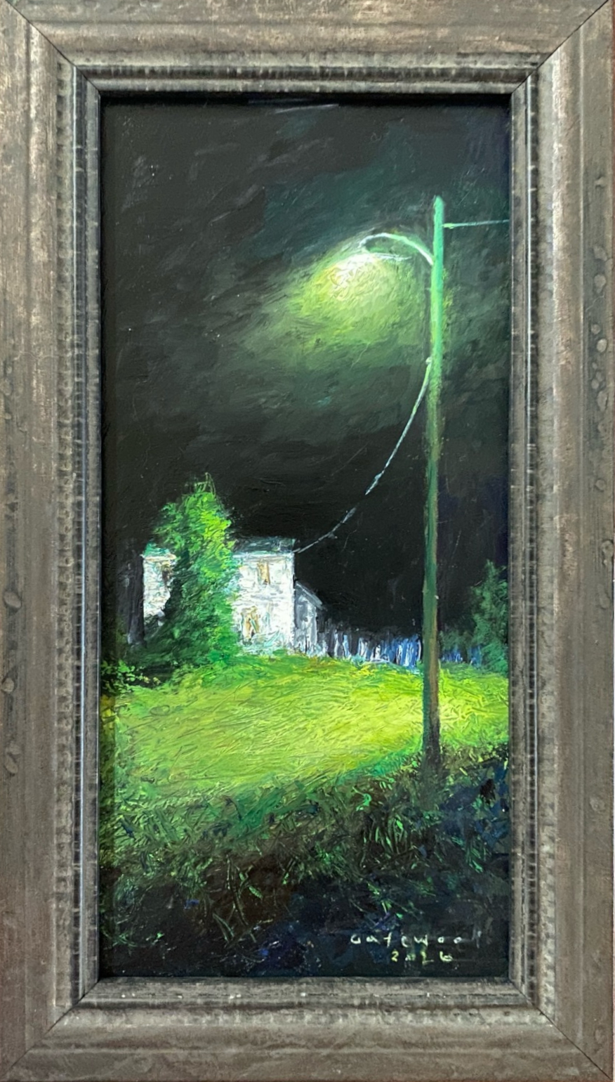 House with Light pole by Charles Gatewood