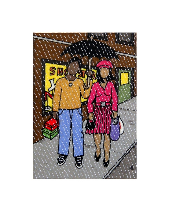 Shopping in the Rain by Annie Greene