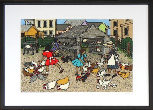 Once upon a time There were chicken yards in towns and cities Once upon a time There were chicken yards in towns and cities