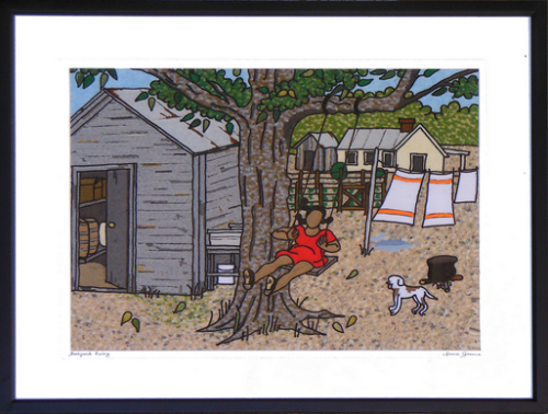 Backyard Swing by Annie Greene